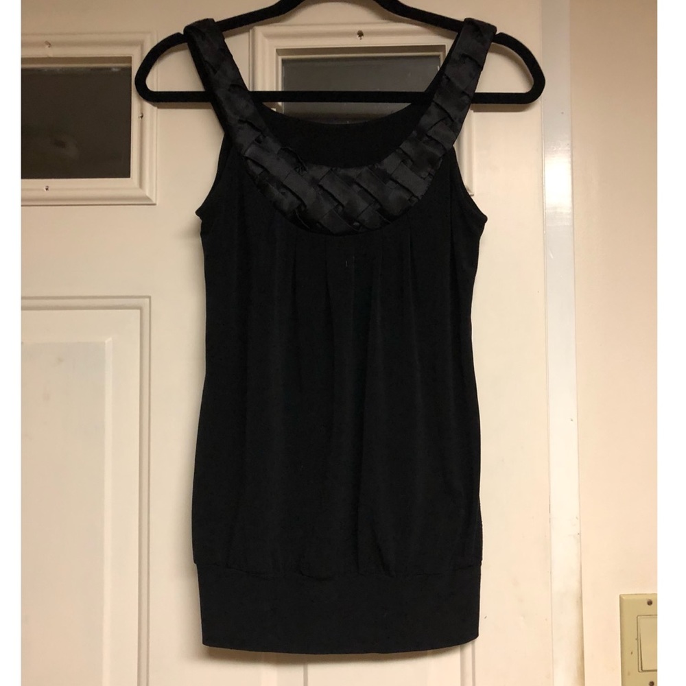 Black Dressy Sleeveless Blouse